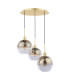 Lycia 3 Light Cluster Ceiling Pendant Satin Gold and Gold Ombre Glass-6
