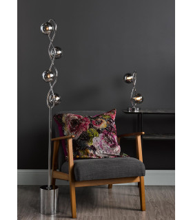 Lysandra Table Lamp Polished Chrome and Smoked Glass-2