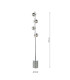 Lysandra 4 Light Floor Lamp Polished Chrome and Smoked Glass-6