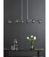 Lysandra 6 Light Bar Ceiling Pendant Polished Chrome and Smoked Glass-3