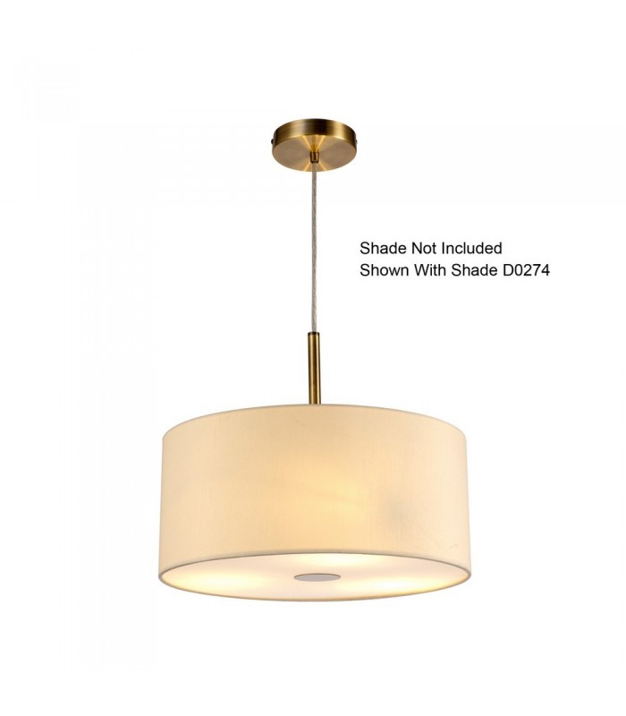 Antique Brass 3m 3 Light E27 Universal Ceiling Pendant, Suitable For A Vast Selection Of Shades - 5