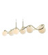 Lysandra 6 Light Bar Ceiling Pendant Polished Gold and Opal Glass-8