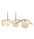 Lysandra 6 Light Bar Ceiling Pendant Polished Gold and Opal Glass-9