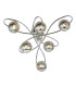 Lysandra 6 Light Semi-Flush Polished Chrome and Smoked Glass-1