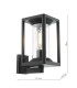 Mackenzie Outdoor Wall Light Matt Black IP65-2