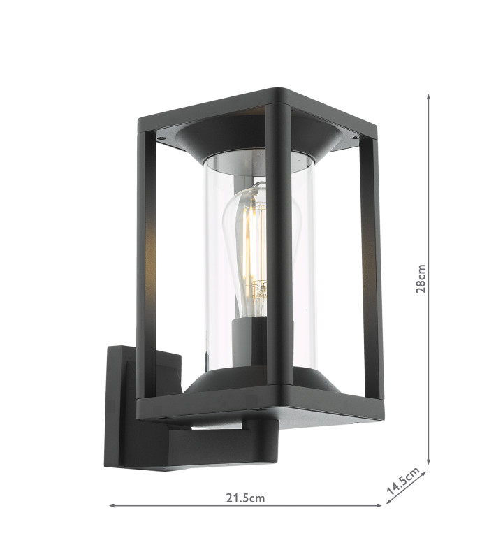 Mackenzie Outdoor Wall Light Matt Black IP65-2