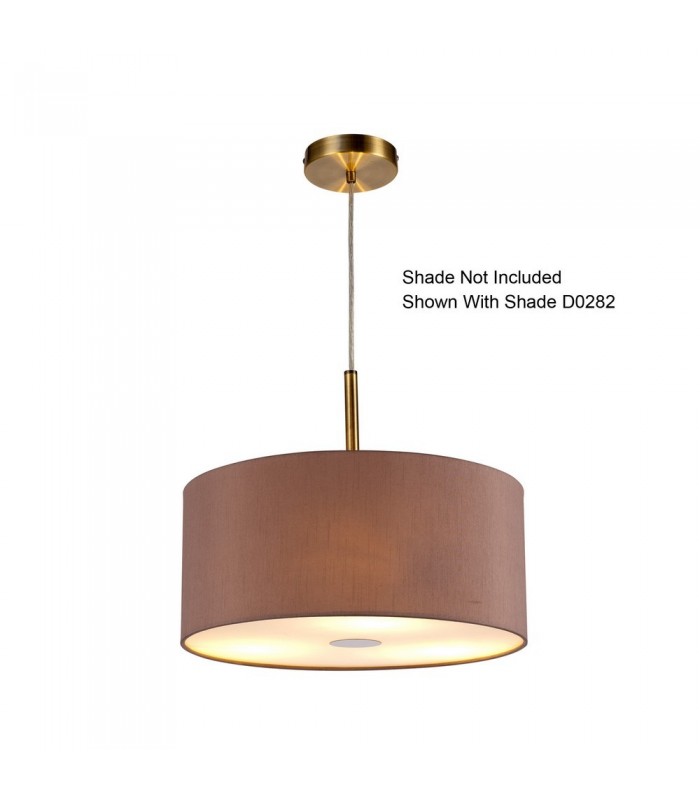 Antique Brass 3m 3 Light E27 Universal Ceiling Pendant, Suitable For A Vast Selection Of Shades - 7