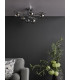 Lysandra 6 Light Semi-Flush Polished Chrome and Smoked Glass-3