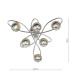 Lysandra 6 Light Semi-Flush Polished Chrome and Smoked Glass-4
