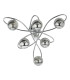 Lysandra 6 Light Semi-Flush Polished Chrome and Smoked Glass-5