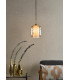 Majella Ceiling Pendant Aged Brass and Champagne Glass-2