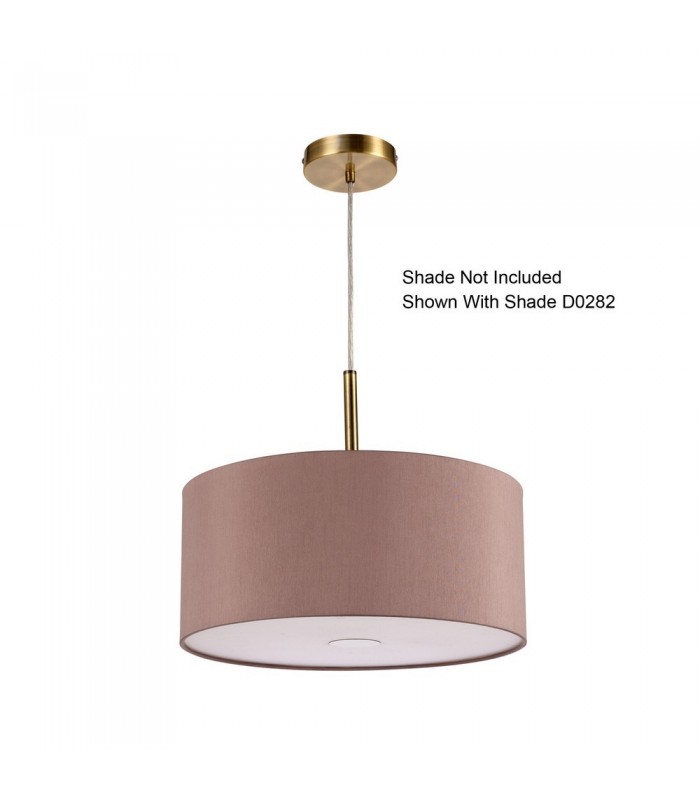 Antique Brass 3m 3 Light E27 Universal Ceiling Pendant, Suitable For A Vast Selection Of Shades - 8