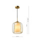 Majella Ceiling Pendant Aged Brass and Champagne Glass-4