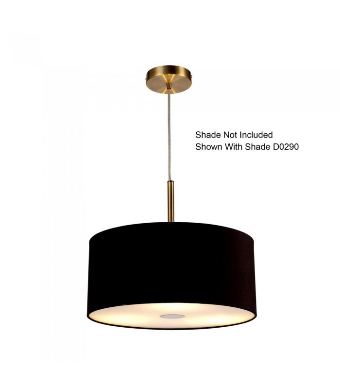 Antique Brass 3m 3 Light E27 Universal Ceiling Pendant, Suitable For A Vast Selection Of Shades - 9
