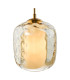 Majella Ceiling Pendant Aged Brass and Champagne Glass-6