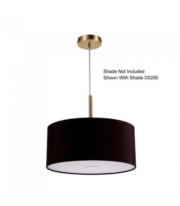 Antique Brass 3m 3 Light E27 Universal Ceiling Pendant, Suitable For A Vast Selection Of Shades - 10