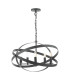 Nitya 5 Light Ceiling Pendant Matt Black-1