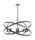 Nitya 8 Light Ceiling Pendant Matt Black-1