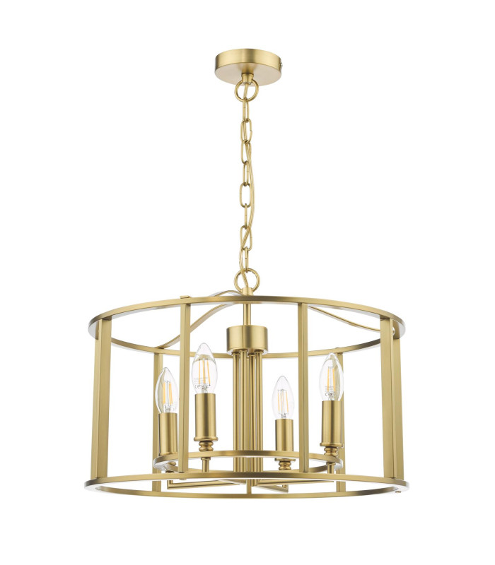 Myka 4 Light Ceiling Pendant Brushed Bronze-7