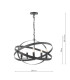 Nitya 5 Light Ceiling Pendant Matt Black-6