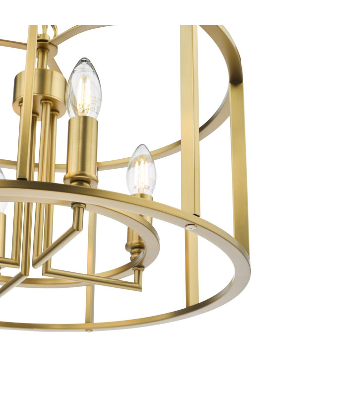 Myka 4 Light Ceiling Pendant Brushed Bronze-9