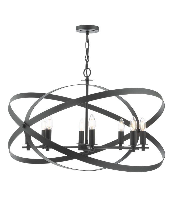 Nitya 8 Light Ceiling Pendant Matt Black-8