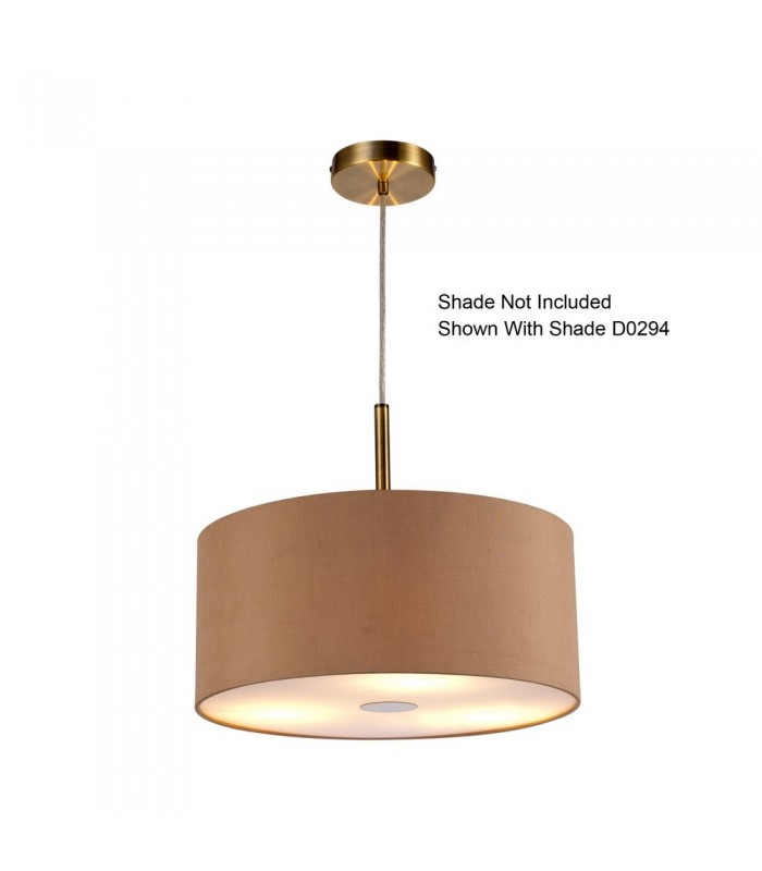 Antique Brass 3m 3 Light E27 Universal Ceiling Pendant, Suitable For A Vast Selection Of Shades - 13