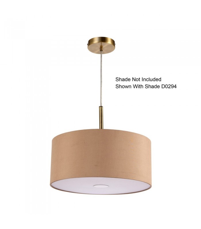 Antique Brass 3m 3 Light E27 Universal Ceiling Pendant, Suitable For A Vast Selection Of Shades - 14