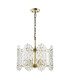Porthos 8 Light Ceiling Pendant Antique Brass and Glass-1