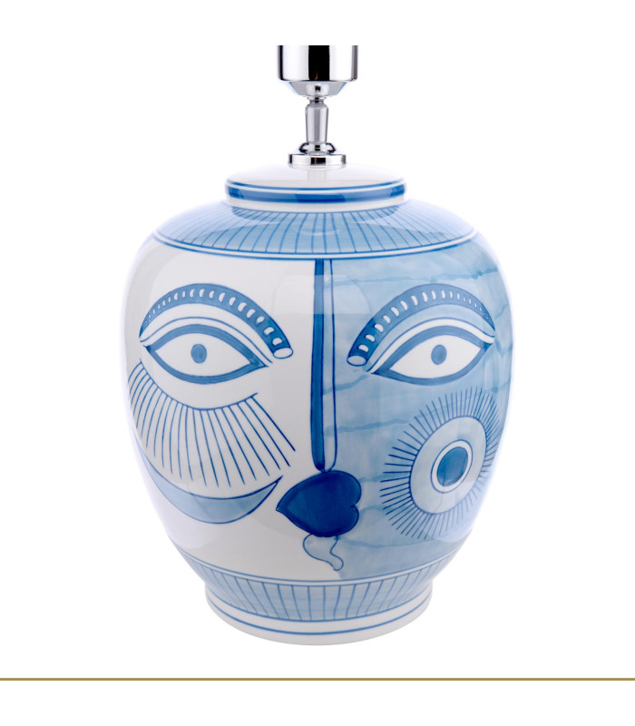 Picasso Table Lamp Multi-Coloured Ceramic With Shade-3