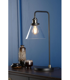Ray Table Lamp Antique Brass and Glass-2