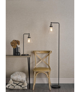 Ray Floor Lamp Antique Brass and Glass-2