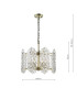 Porthos 8 Light Ceiling Pendant Antique Brass and Glass-4