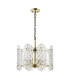 Porthos 8 Light Ceiling Pendant Antique Brass and Glass-5