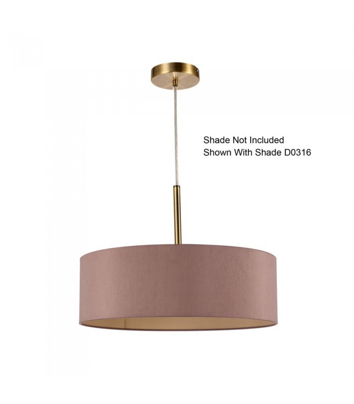 Antique Brass 3m 3 Light E27 Universal Ceiling Pendant, Suitable For A Vast Selection Of Shades - 17
