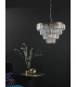 Rhapsody 6 Light Chandelier Crystal and Natural Brass-5