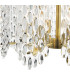 Porthos 8 Light Ceiling Pendant Antique Brass and Glass-8