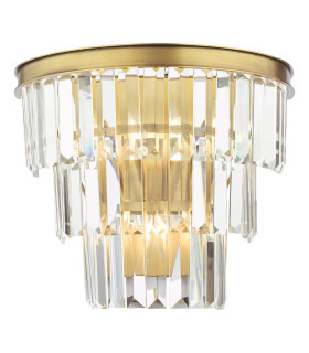 Rhapsody 3 Light Wall Light Crystal and Bronze-1