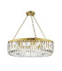 Sigourney 8 Light Ceiling Pendant Satin Gold and Crystal-1
