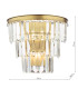 Rhapsody 3 Light Wall Light Crystal and Bronze-2