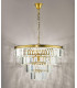 Rhapsody 6 Light Chandelier Crystal and Natural Brass-9