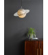 Saturn Ceiling Pendant Planet Style Glass and Polished Chrome-2