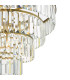 Rhapsody 6 Light Chandelier Crystal and Natural Brass-10