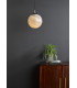Saturn Ceiling Pendant Planet Style Glass and Polished Chrome-4