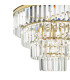 Rhapsody 6 Light Chandelier Crystal and Natural Brass-12