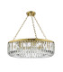 Sigourney 8 Light Ceiling Pendant Satin Gold and Crystal-5