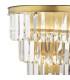 Rhapsody 3 Light Wall Light Crystal and Bronze-6