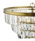 Rhapsody 6 Light Chandelier Crystal and Natural Brass-13