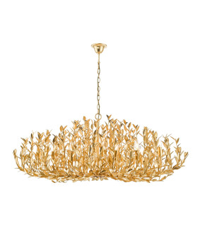 Silvius Oval Ceiling Pendant Gold Leaf-1