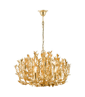 Silvius 9 Light Ceiling Pendant Gold Leaf-1